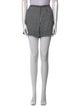 Ganni Plaid Print Mini Shorts