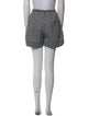 Ganni Plaid Print Mini Shorts
