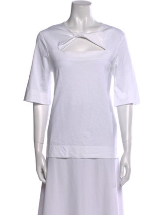 Ganni Crew Neck Short Sleeve T-Shirt