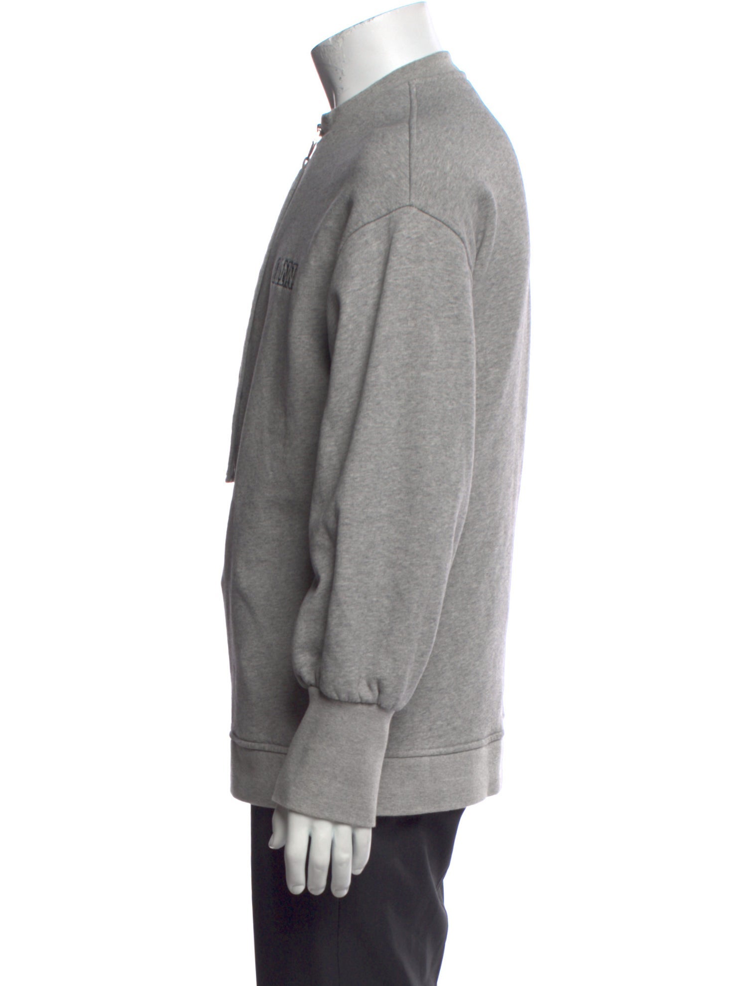 Ganni Mock Neck Long Sleeve Sweatshirt