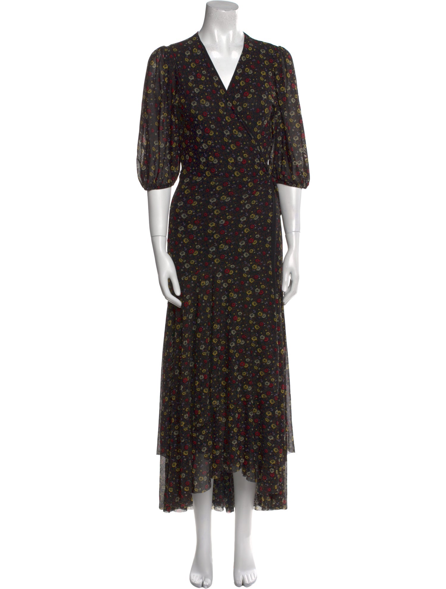 Ganni Floral Print Long Dress