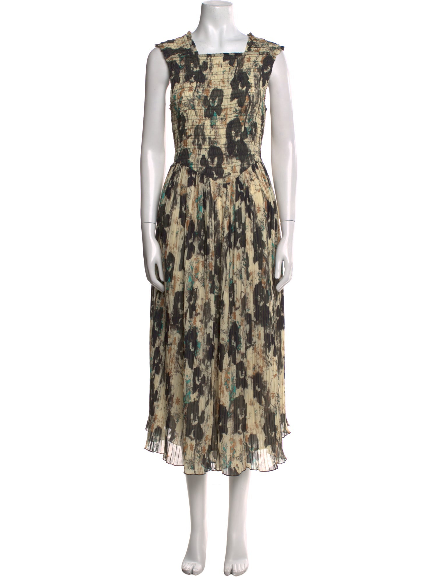 Ganni Printed Long Dress w/ Tags