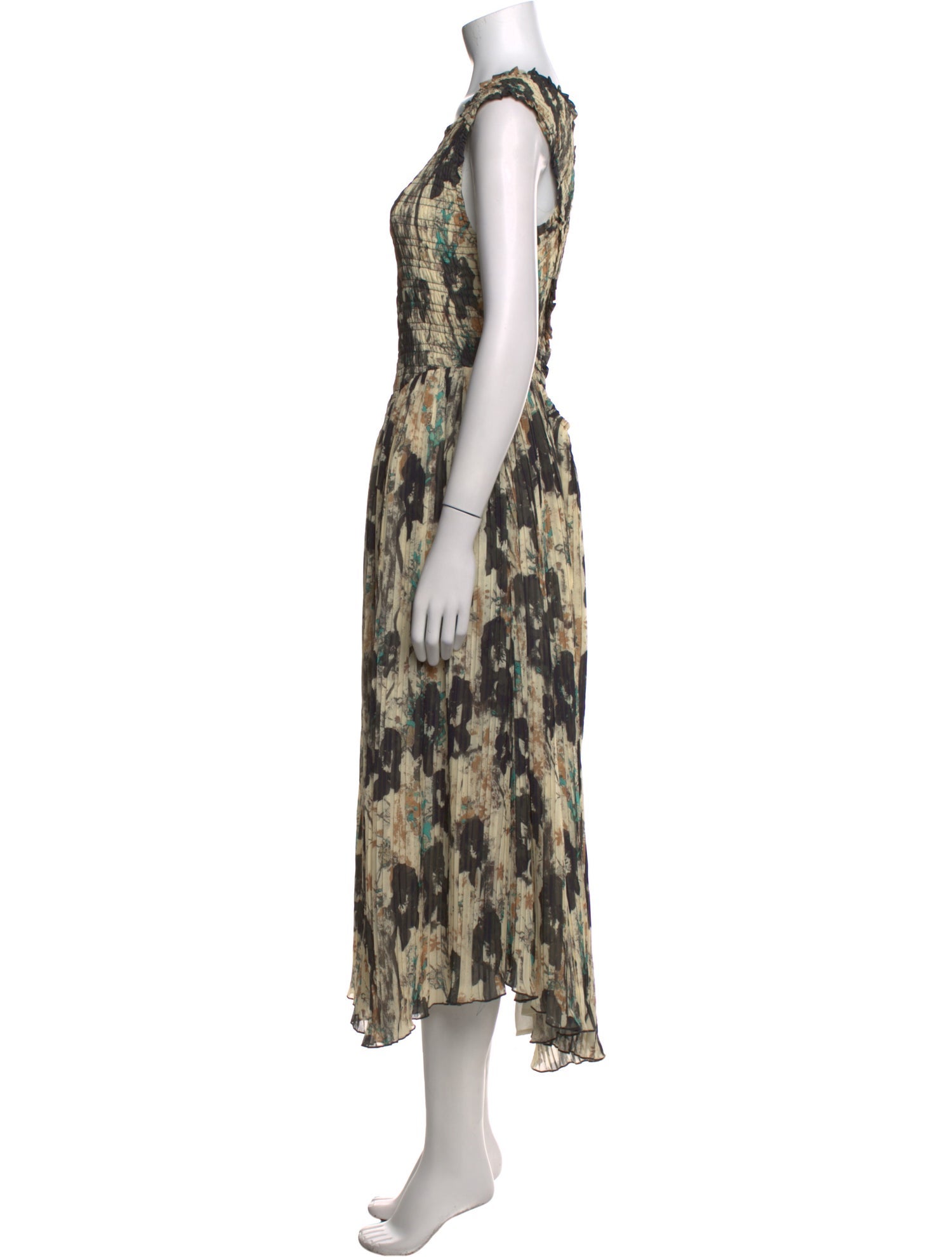 Ganni Printed Long Dress w/ Tags