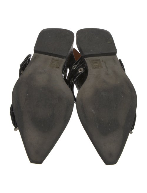 Ganni Patent Leather Slingback Flats