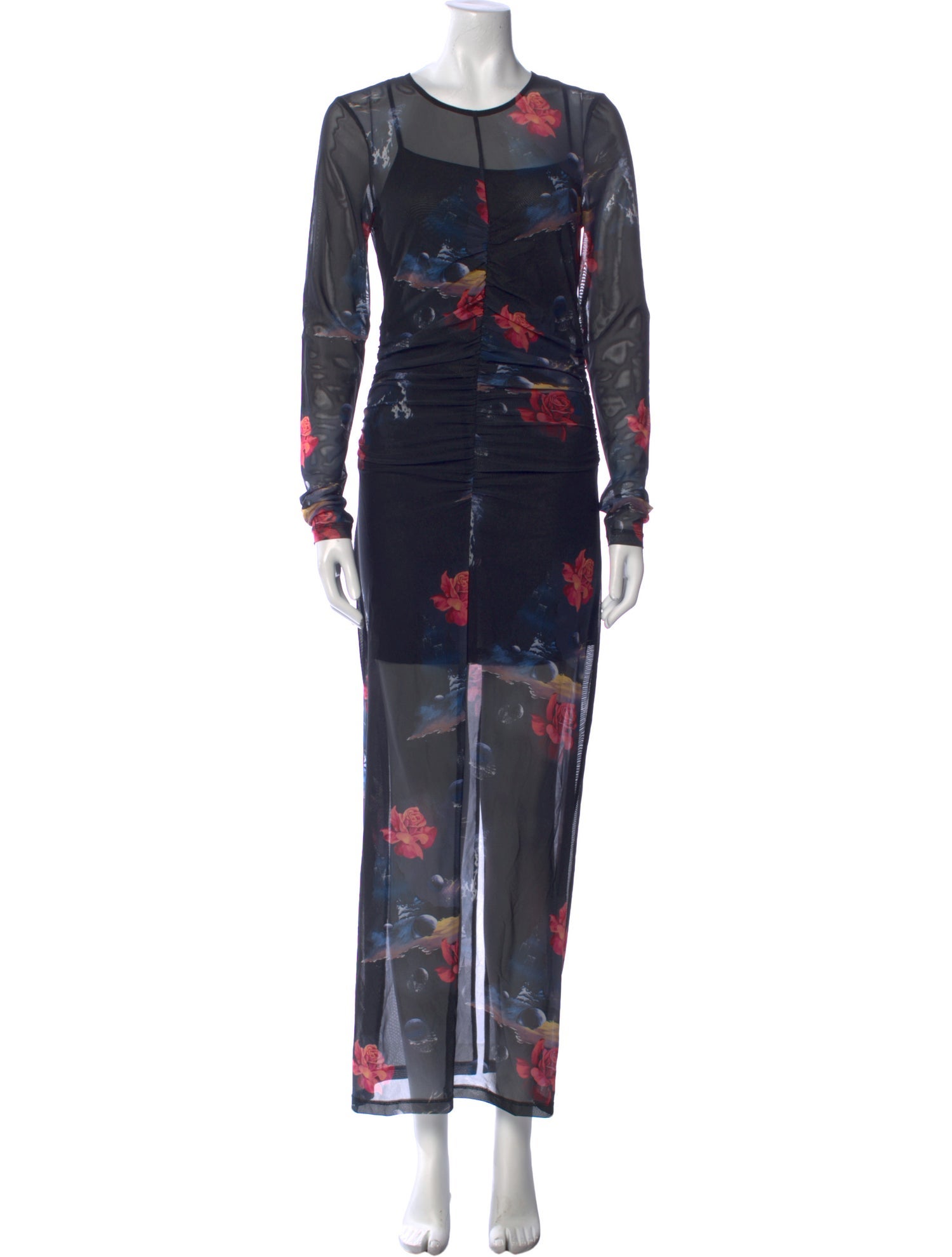 Ganni Printed Long Dress