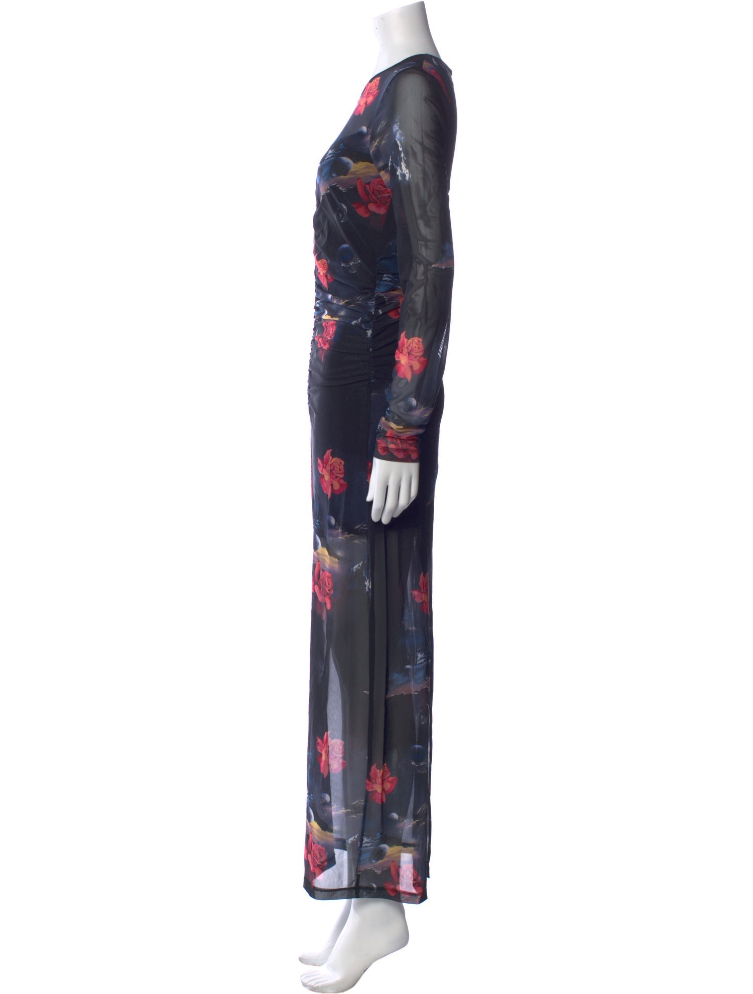 Ganni Printed Long Dress