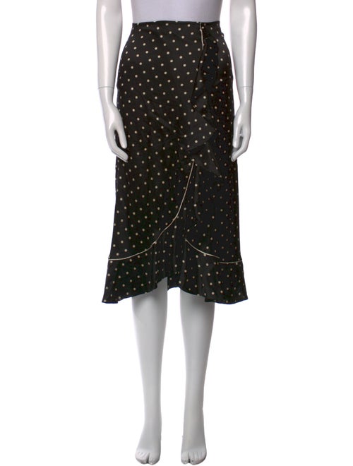 Ganni Silk Midi Length Skirt