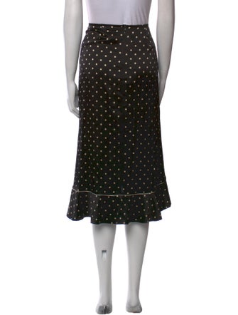 Ganni Silk Midi Length Skirt