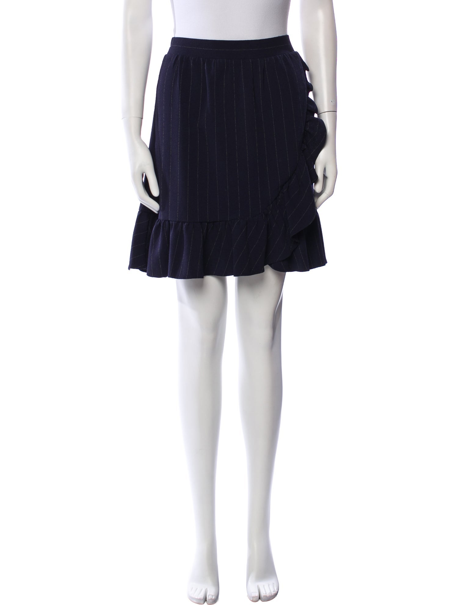 Ganni Striped Knee-Length Skirt