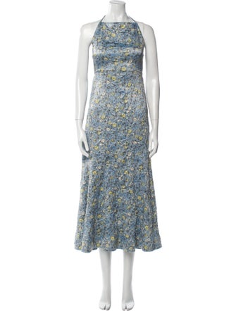 Ganni Printed Long Dress