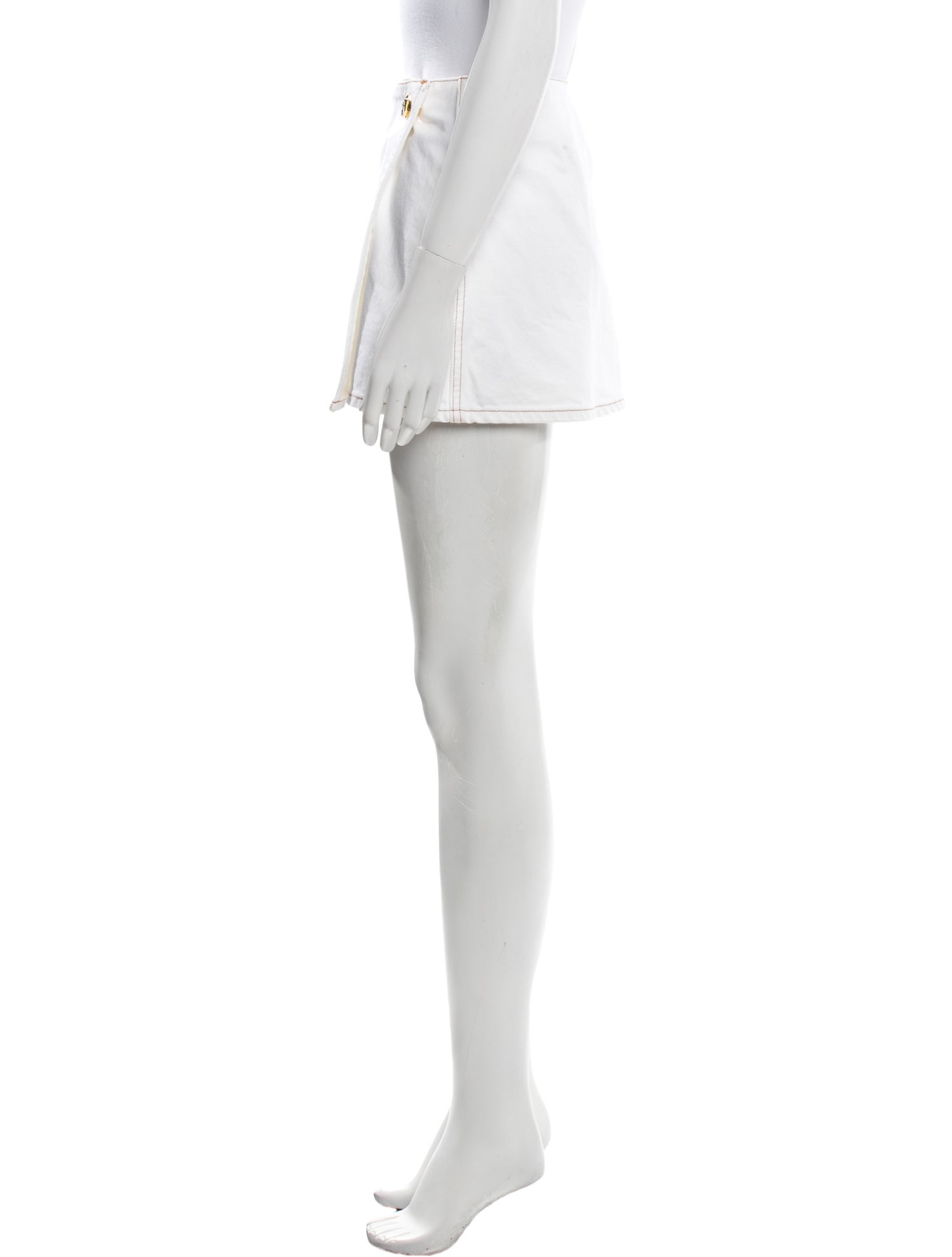 Ganni Whipstitch Trim Mini Skirt