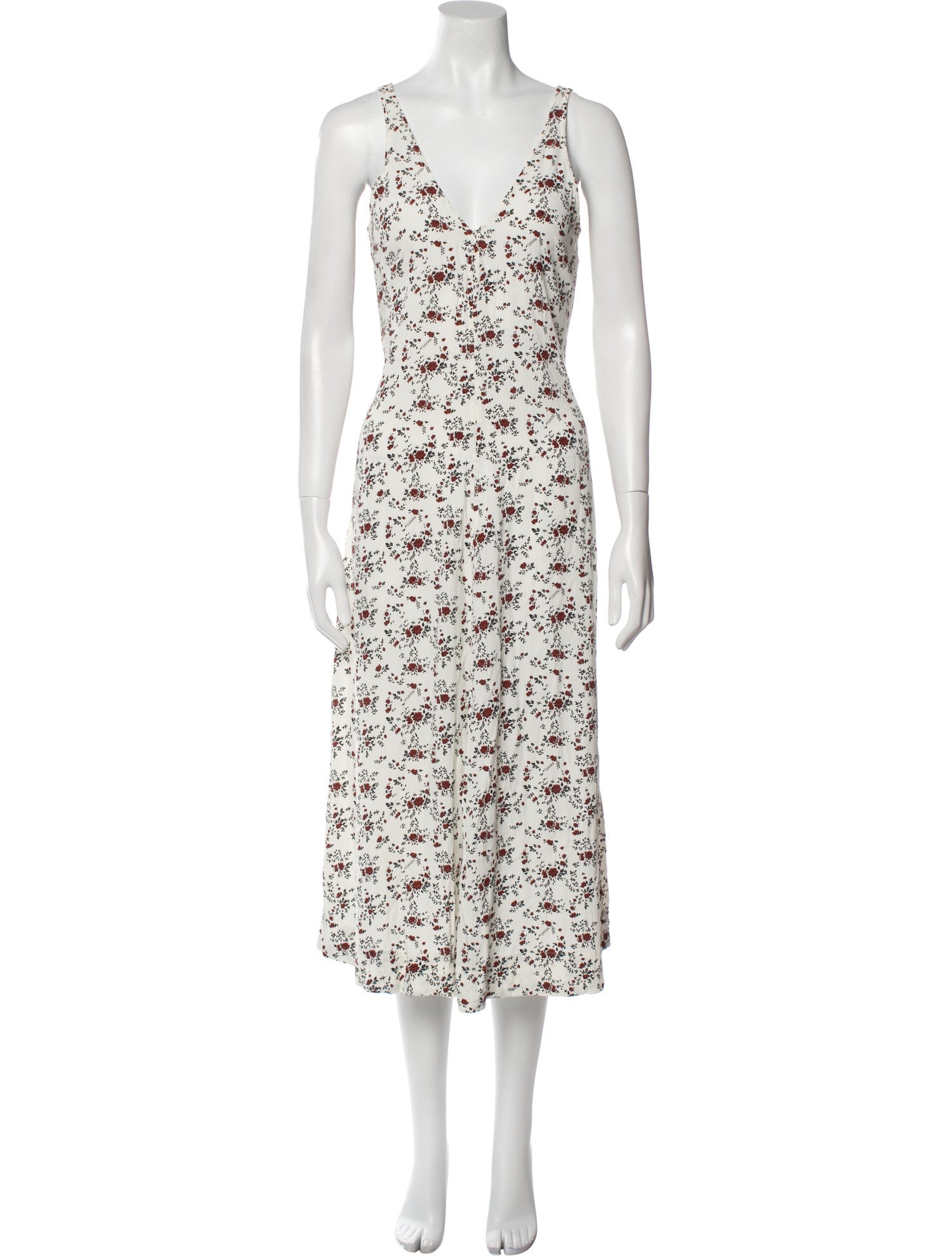 Ganni Floral Print Long Dress