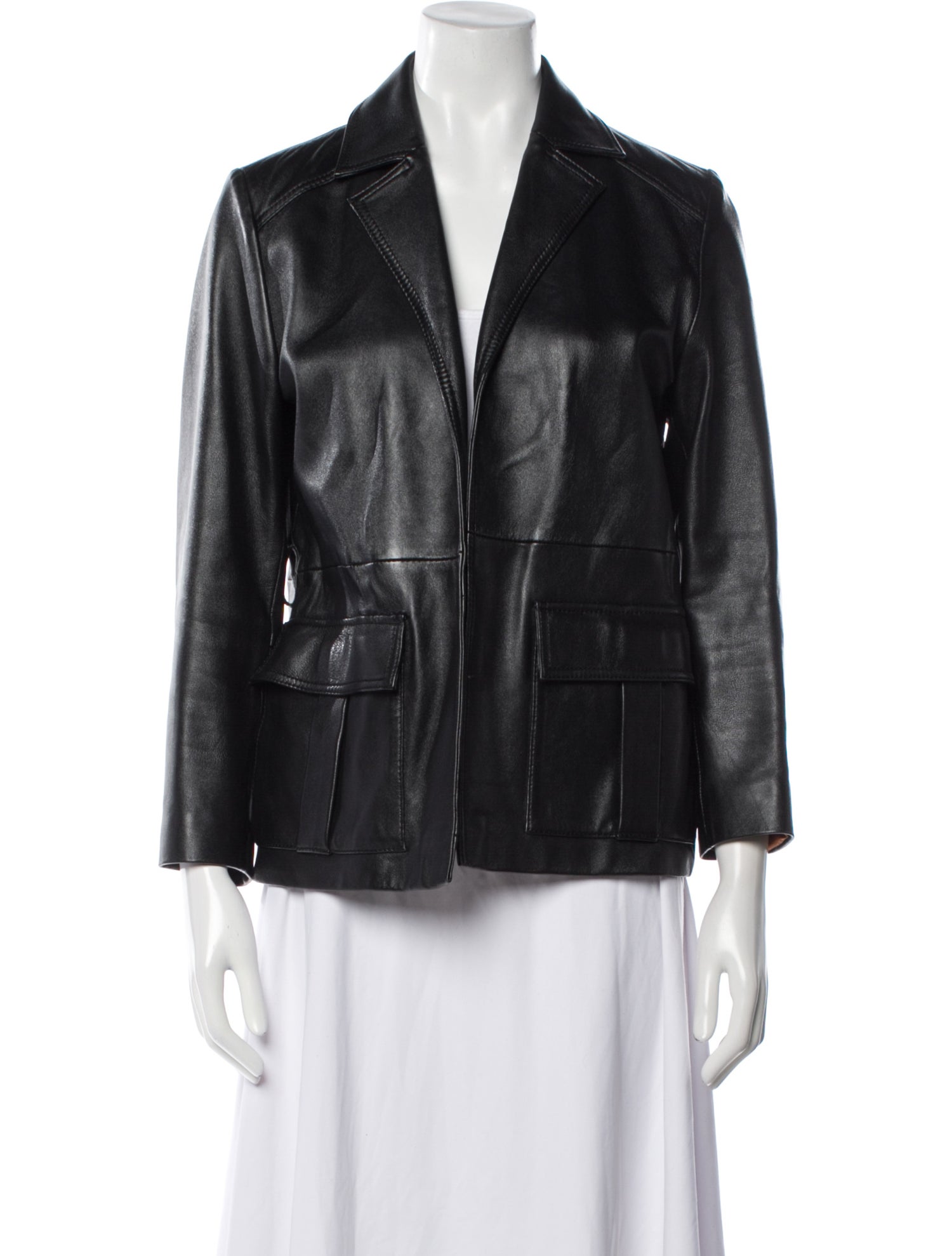 Ganni Leather Blazer