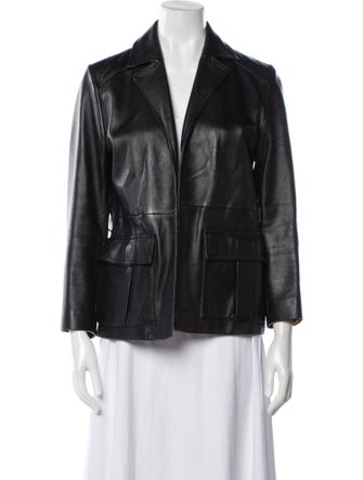 Ganni Leather Blazer