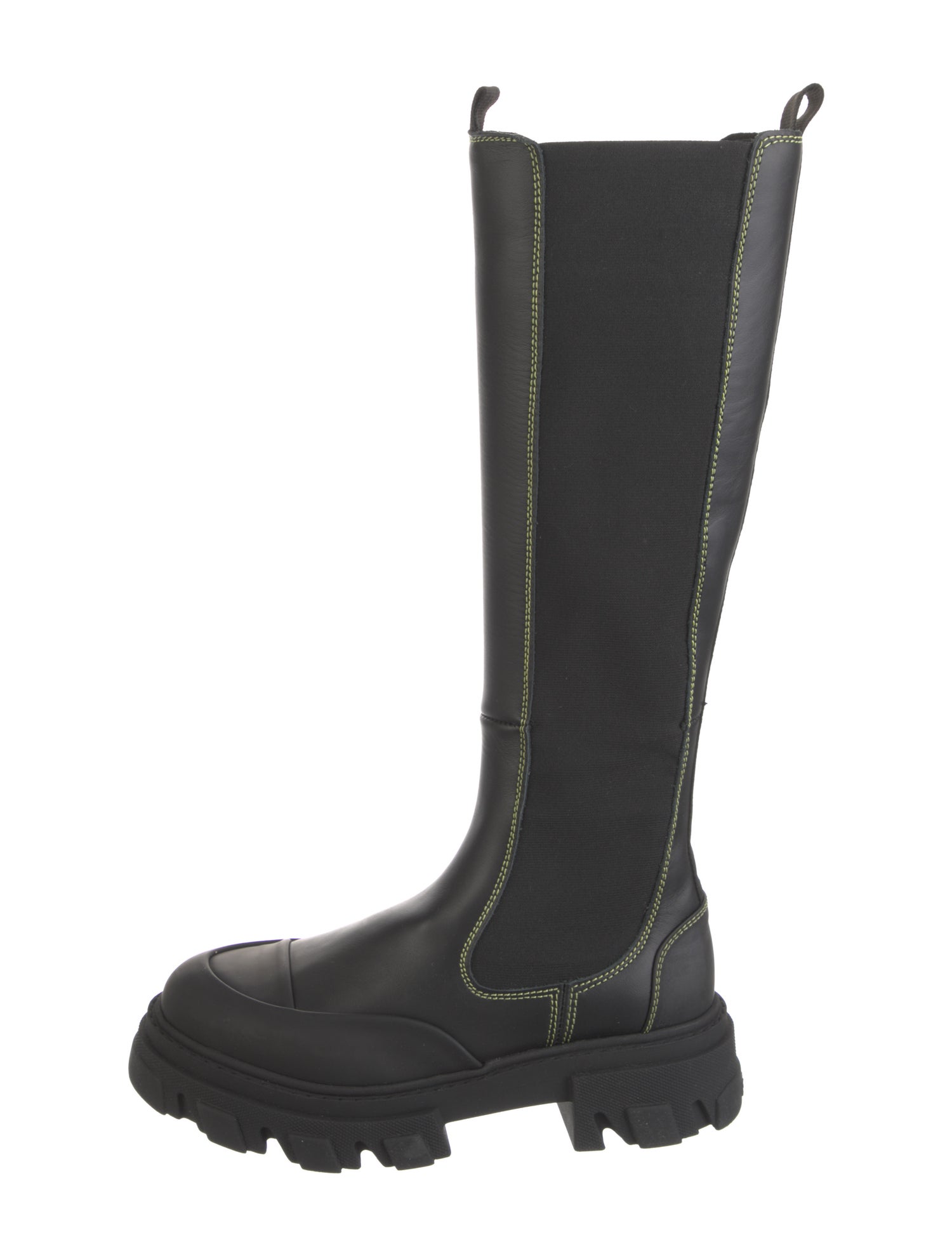 Ganni Leather Rain Boots