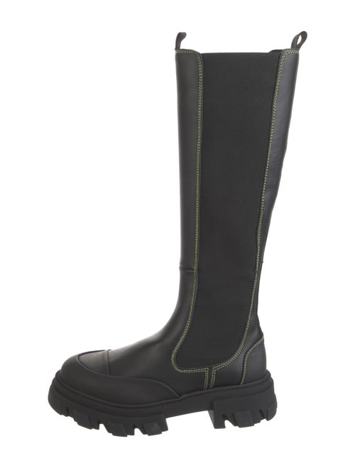 Ganni Leather Rain Boots