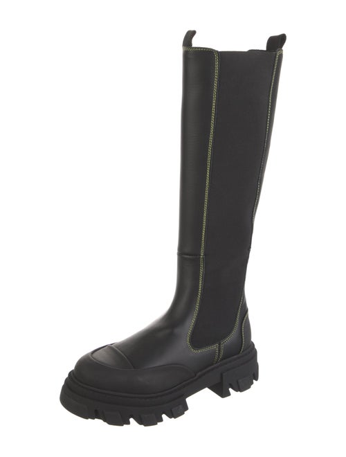 Ganni Leather Rain Boots
