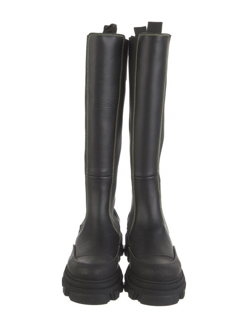 Ganni Leather Rain Boots