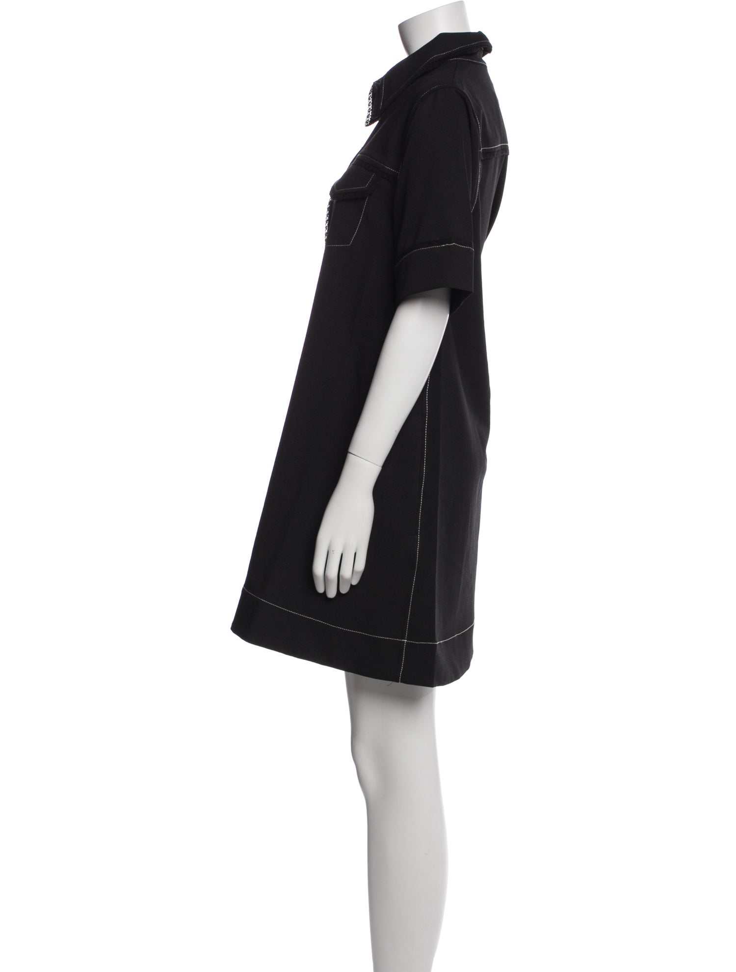 Ganni Mock Neck Mini Dress w/ Tags