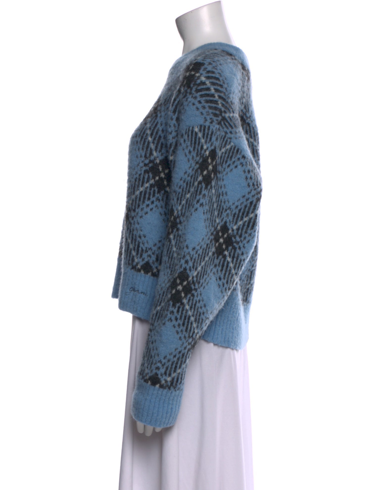 Ganni Alpaca Printed Sweater