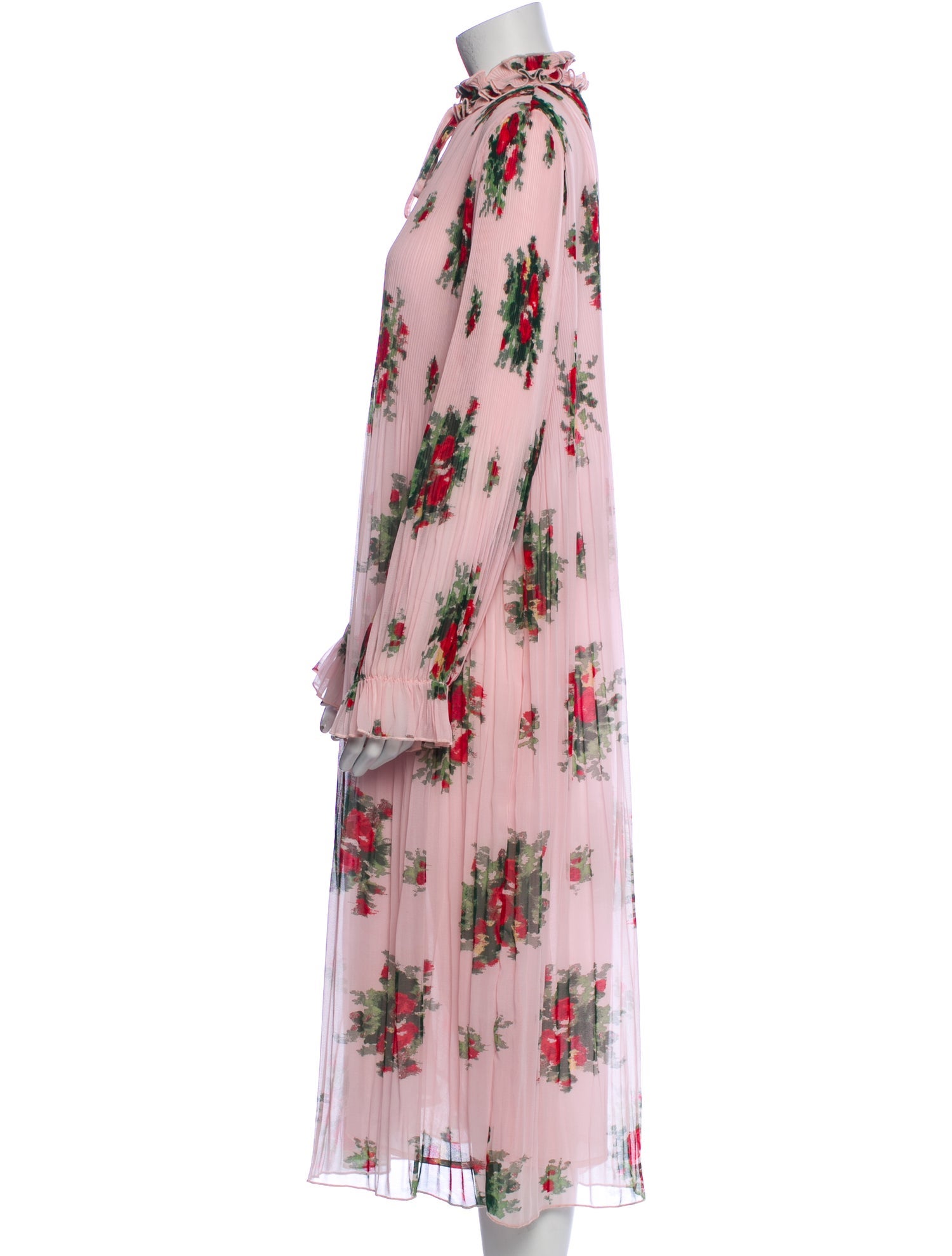 Ganni Floral Print Long Dress