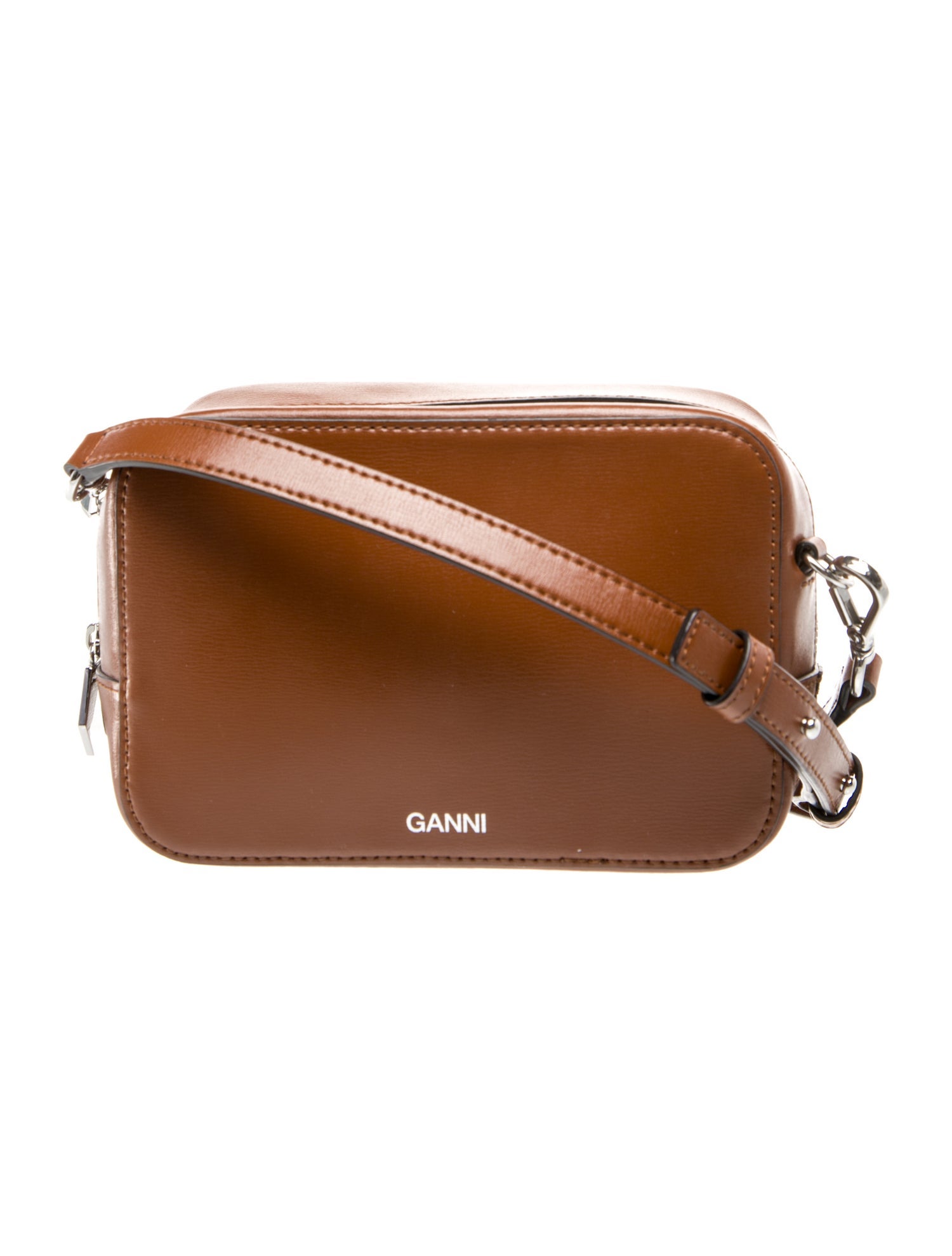 Ganni Leather Crossbody Bag