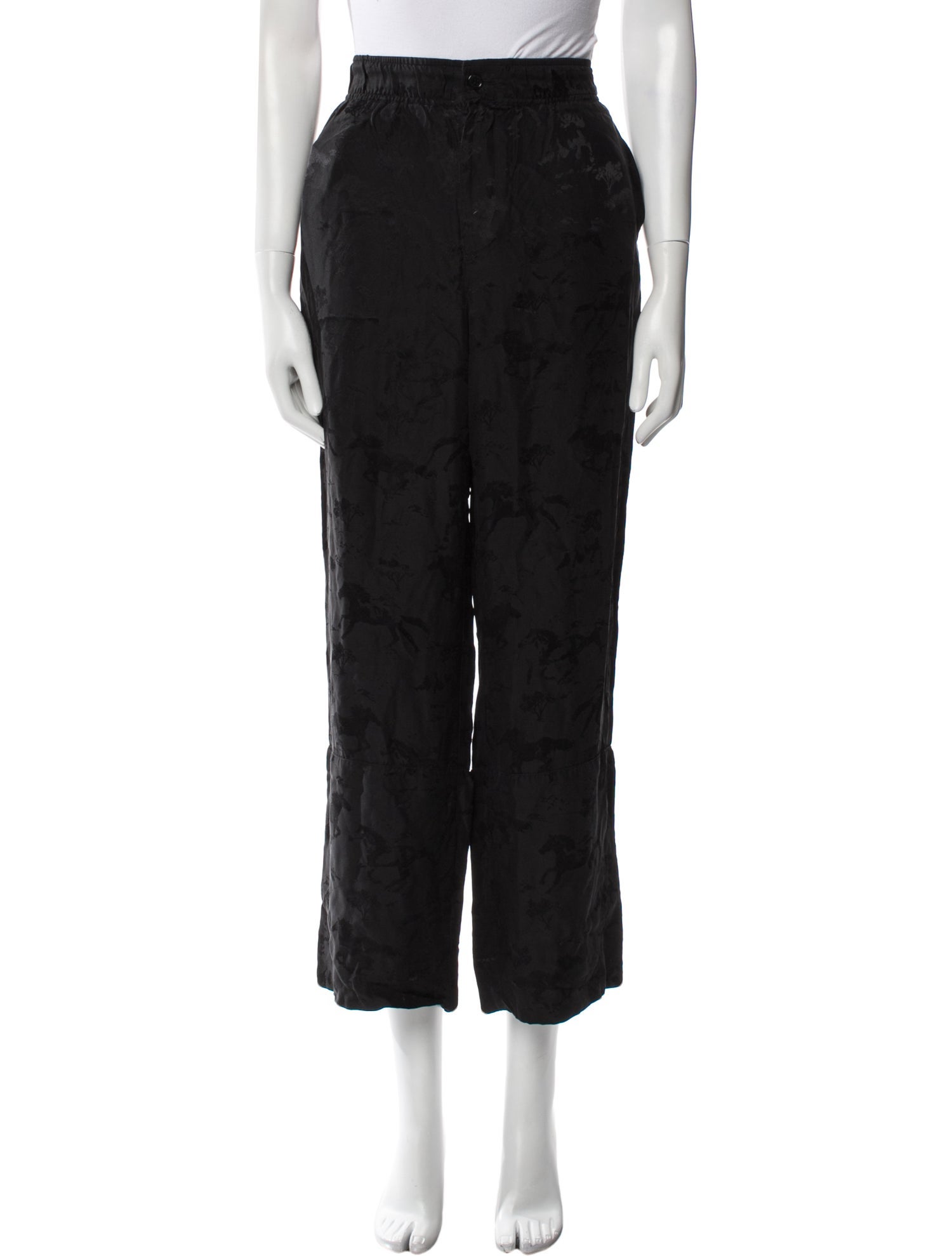 Ganni Printed Wide Leg Pants