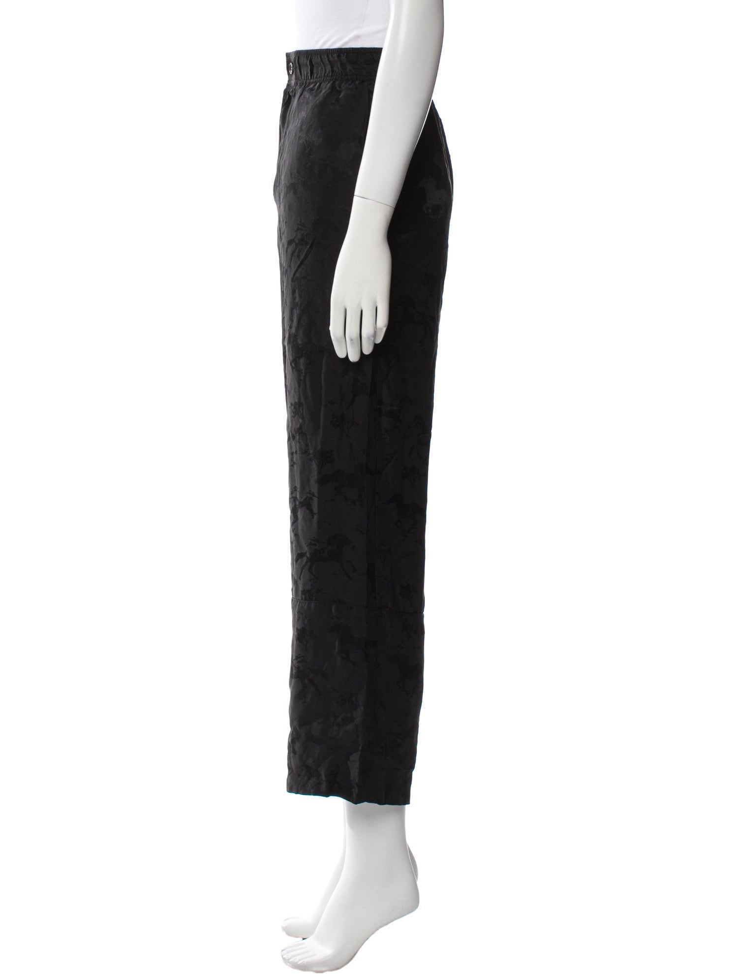 Ganni Printed Wide Leg Pants