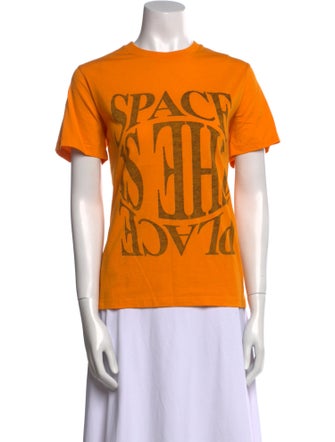 Ganni Graphic Print Crew Neck T-Shirt