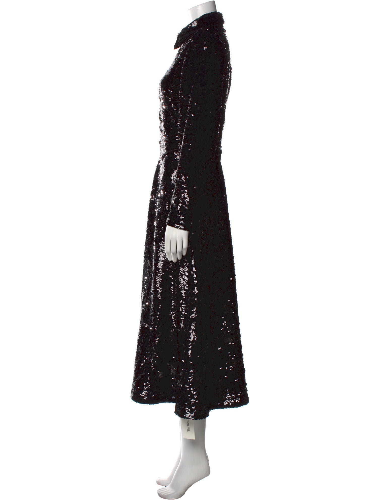 Ganni Mock Neck Long Dress