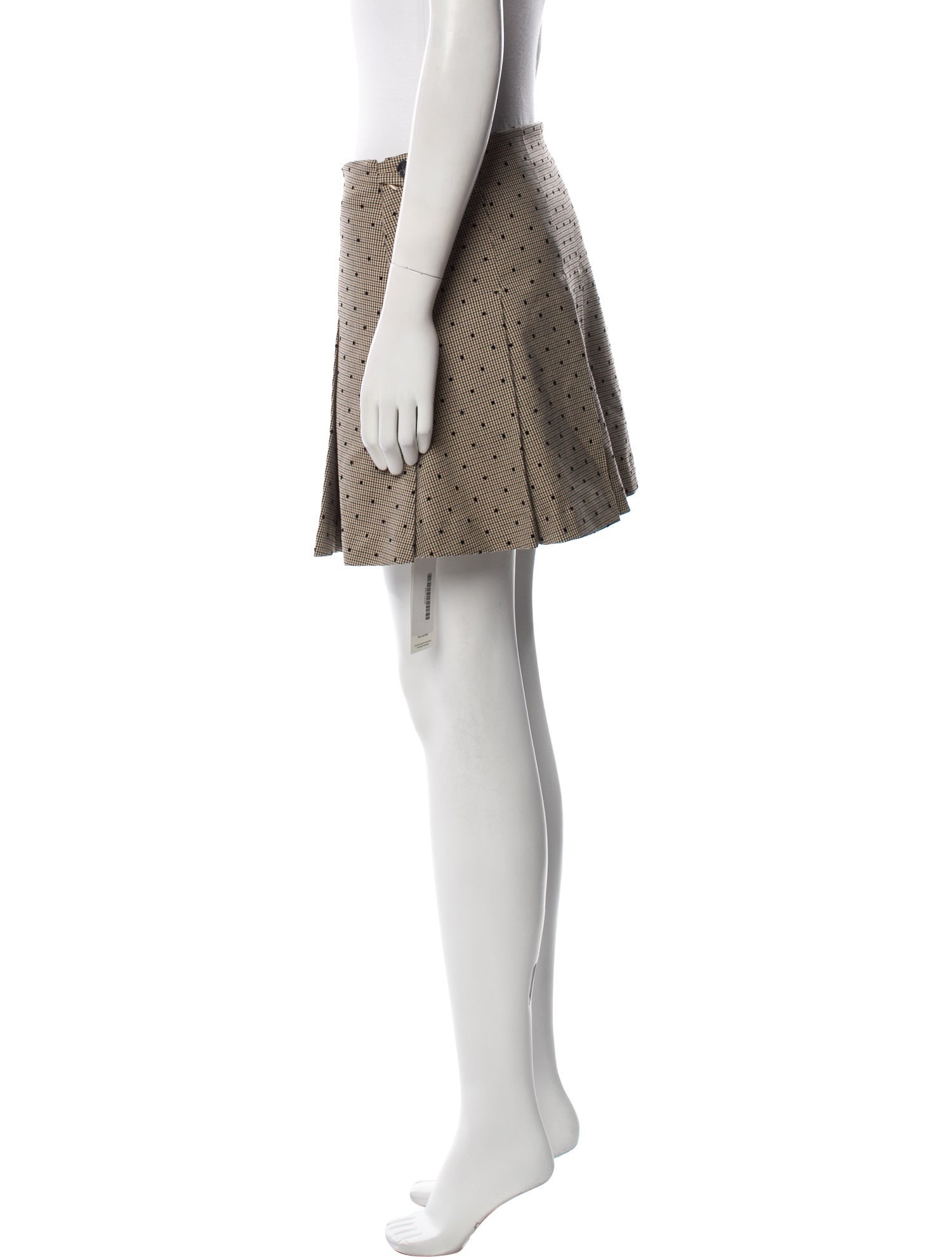 Ganni Polka Dot Print Mini Skirt