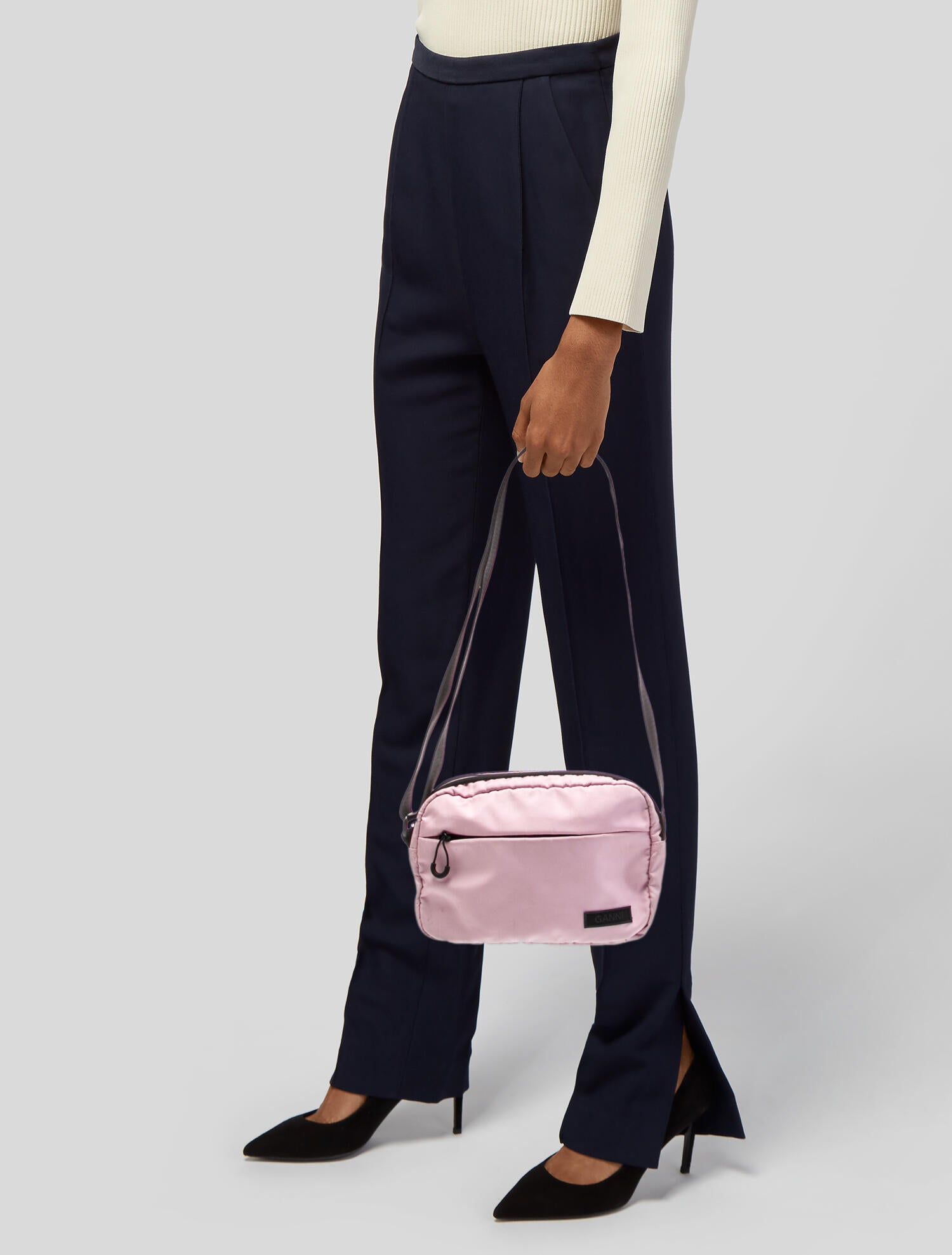 Ganni Nylon Messenger Bag