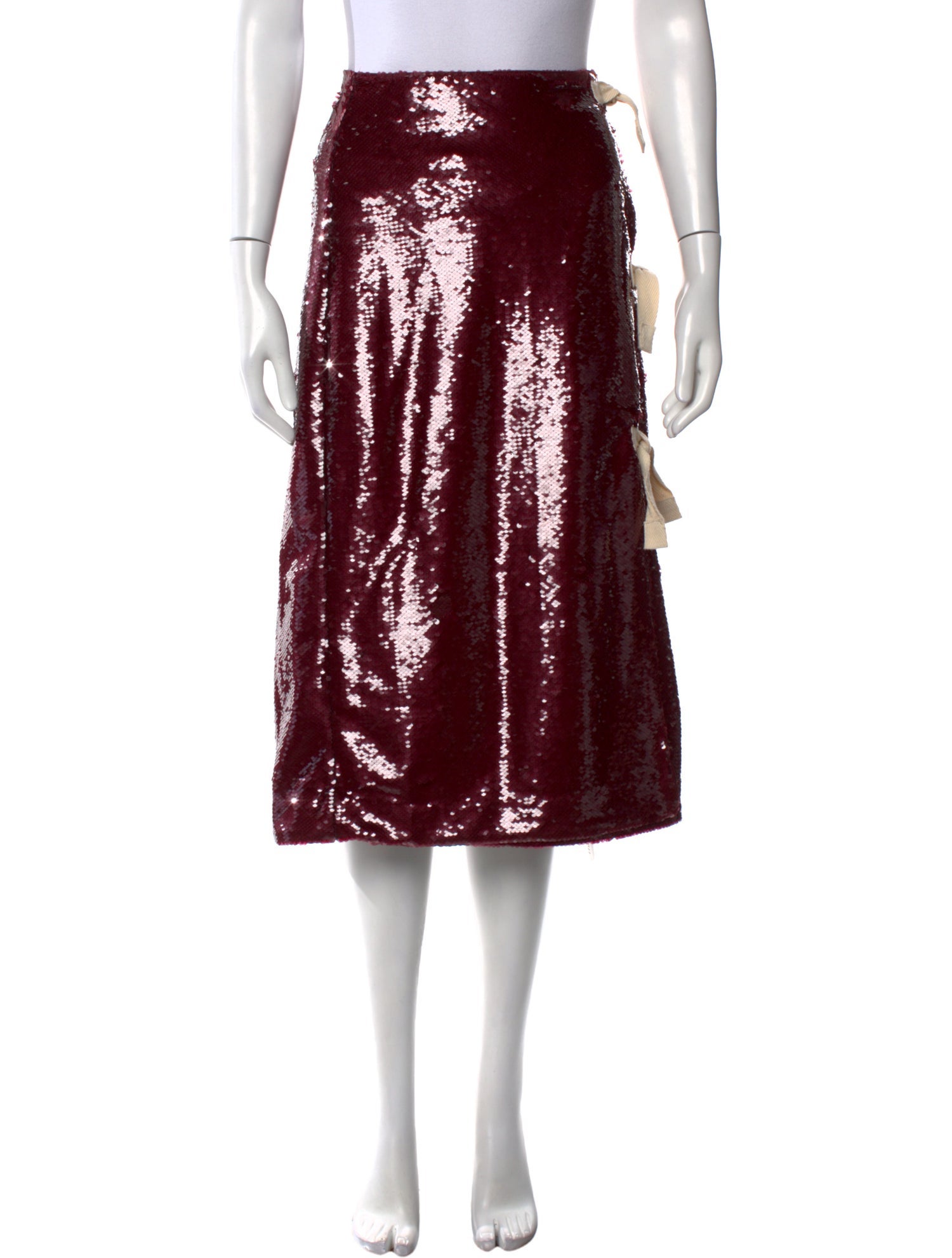 Ganni Sequin Embellishments Knee-Length Skirt