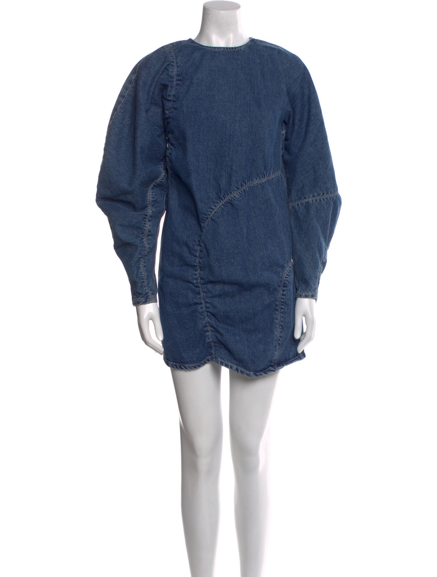 Ganni Crew Neck Mini Dress