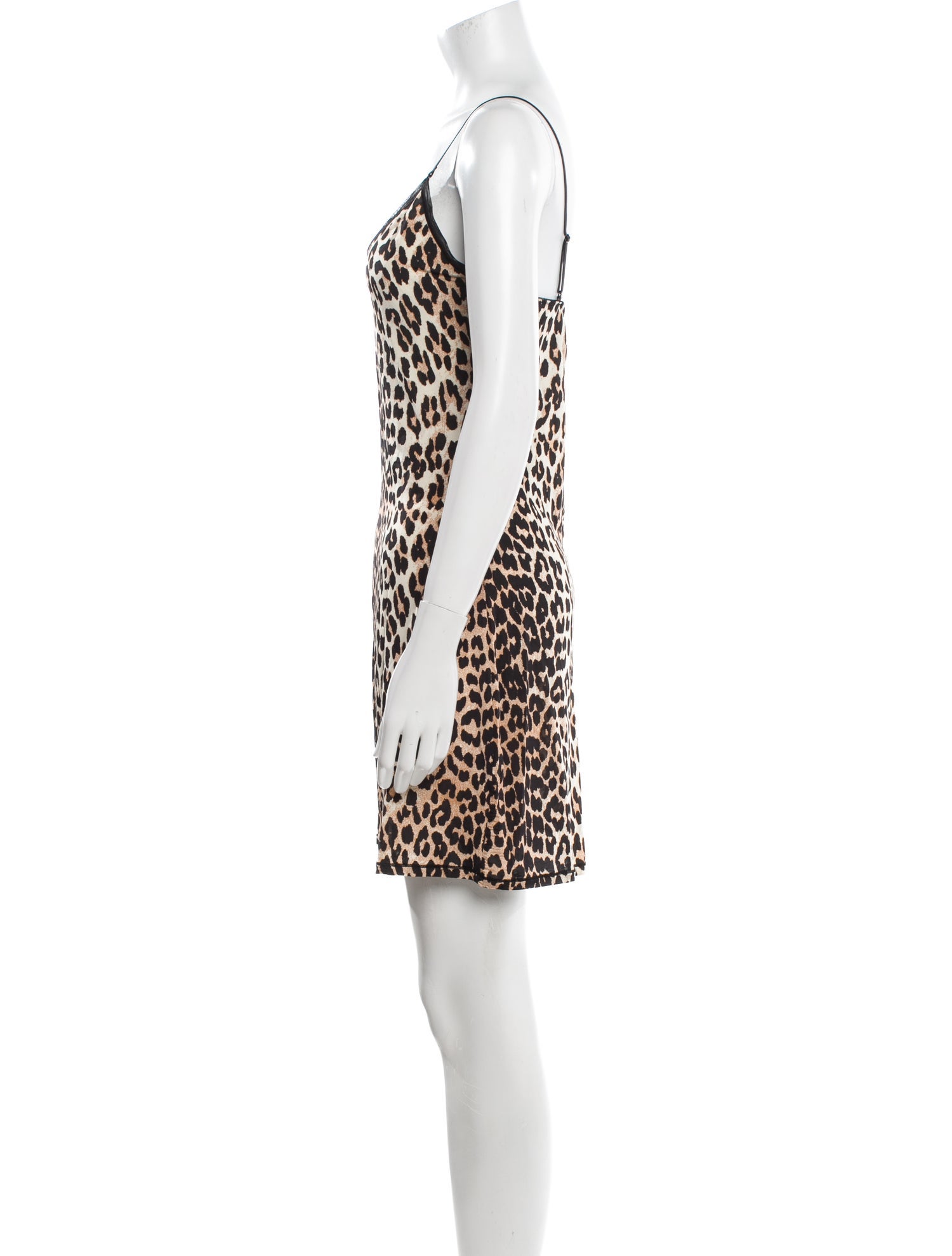 Ganni Animal Print Mini Dress