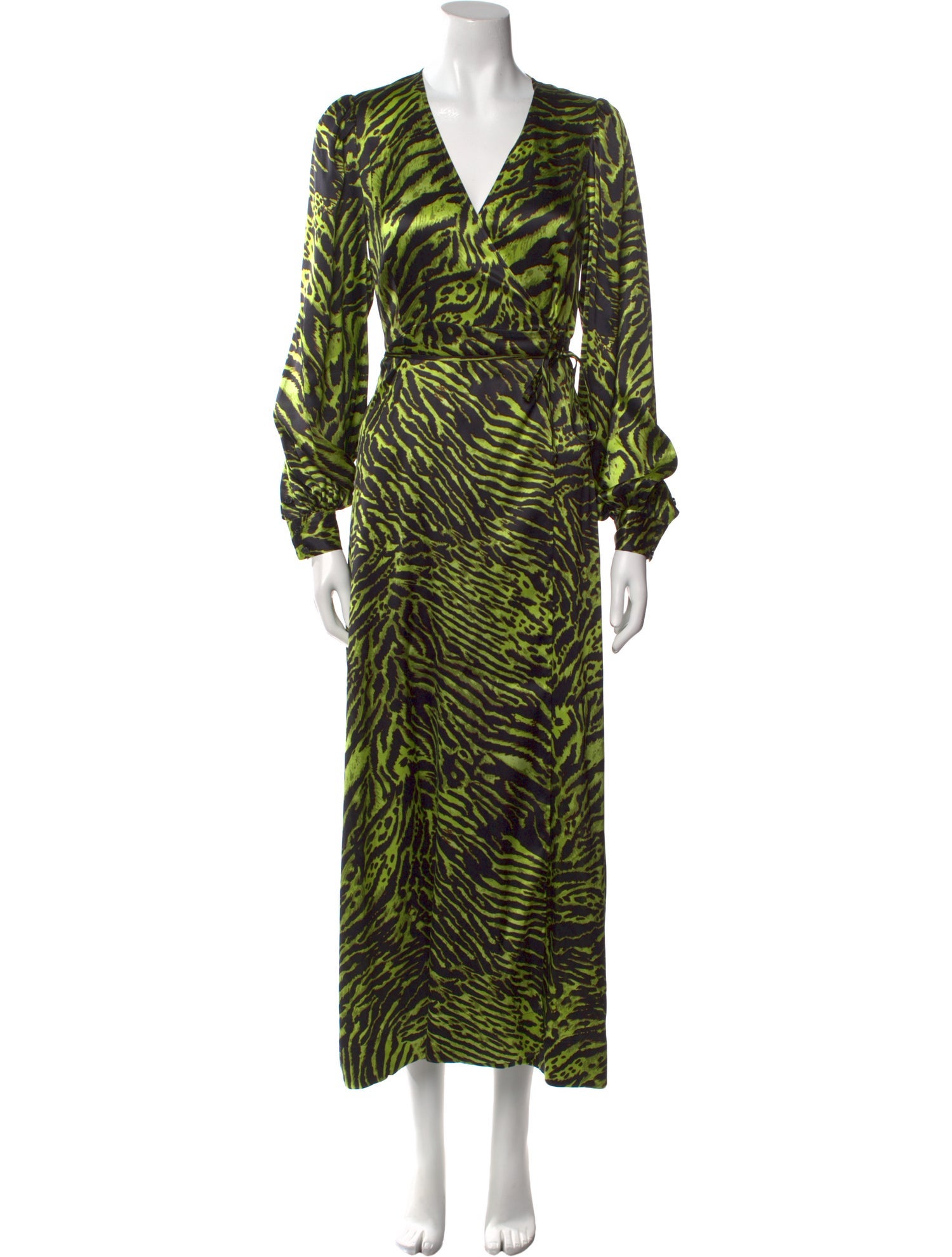 Ganni Animal Print Long Dress