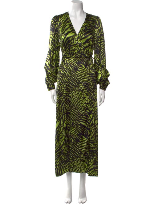 Ganni Animal Print Long Dress