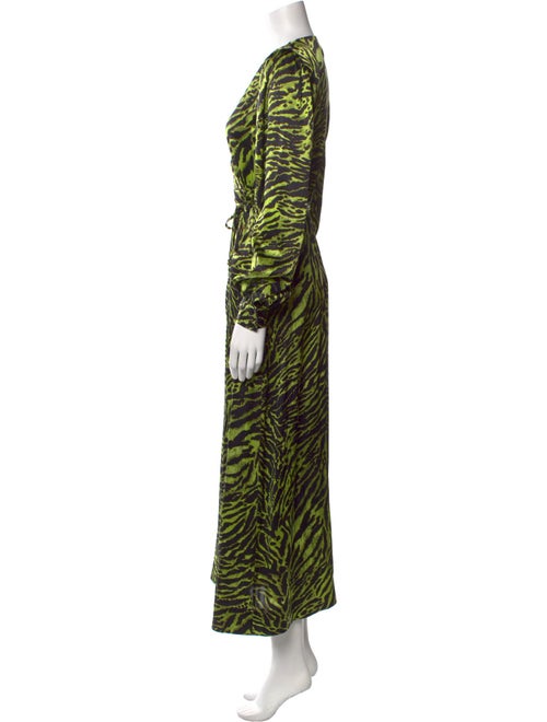 Ganni Animal Print Long Dress