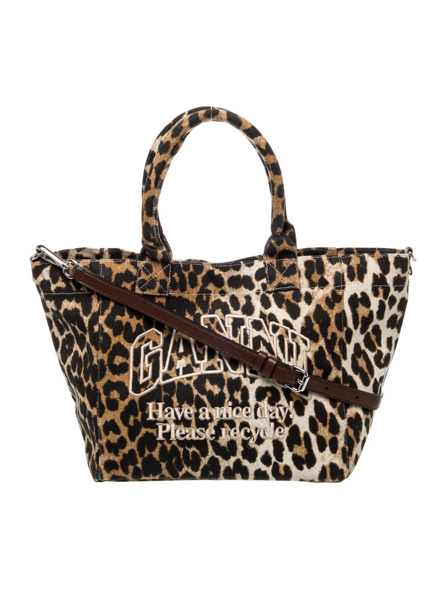 Ganni Canvas Shoulder Bag