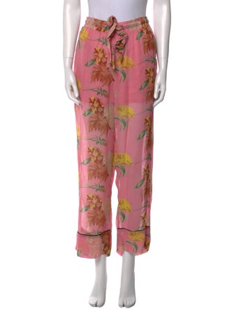 Ganni Silk Wide Leg Pants