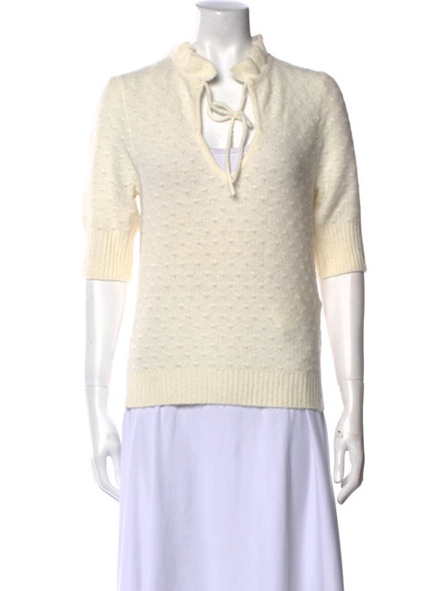 Ganni Mohair V-Neck Sweater