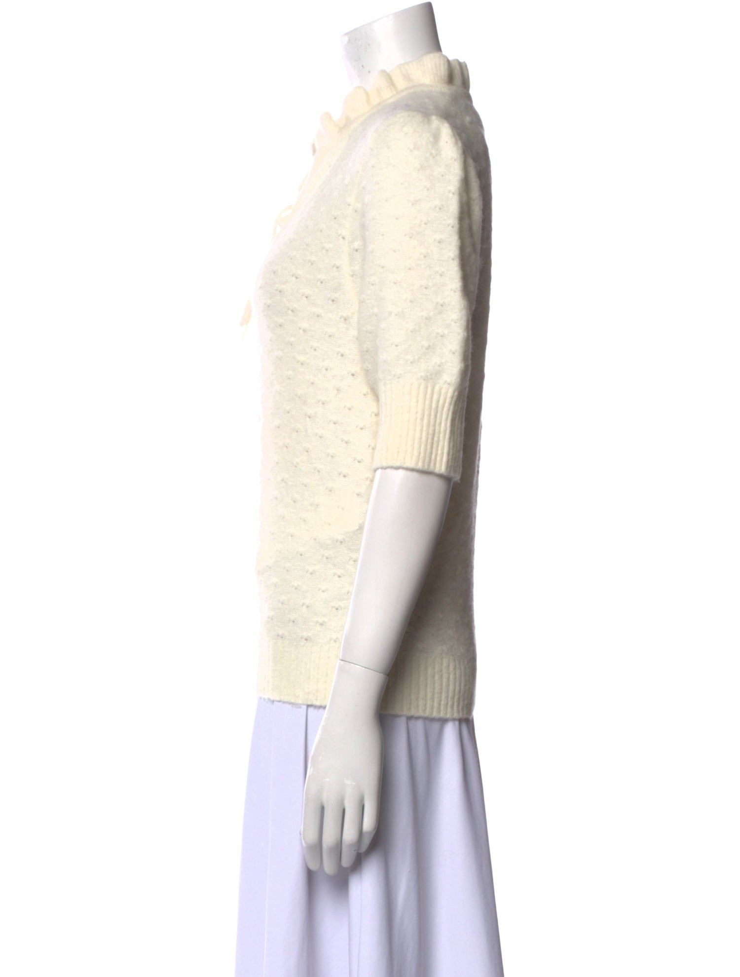 Ganni Mohair V-Neck Sweater