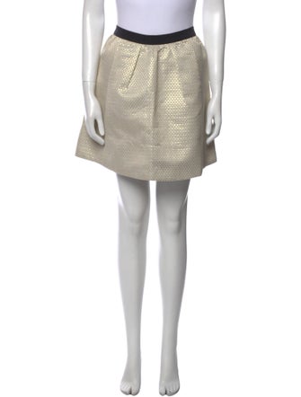 Ganni Grosgrain Trim Mini Skirt