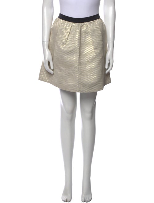 Ganni Grosgrain Trim Mini Skirt