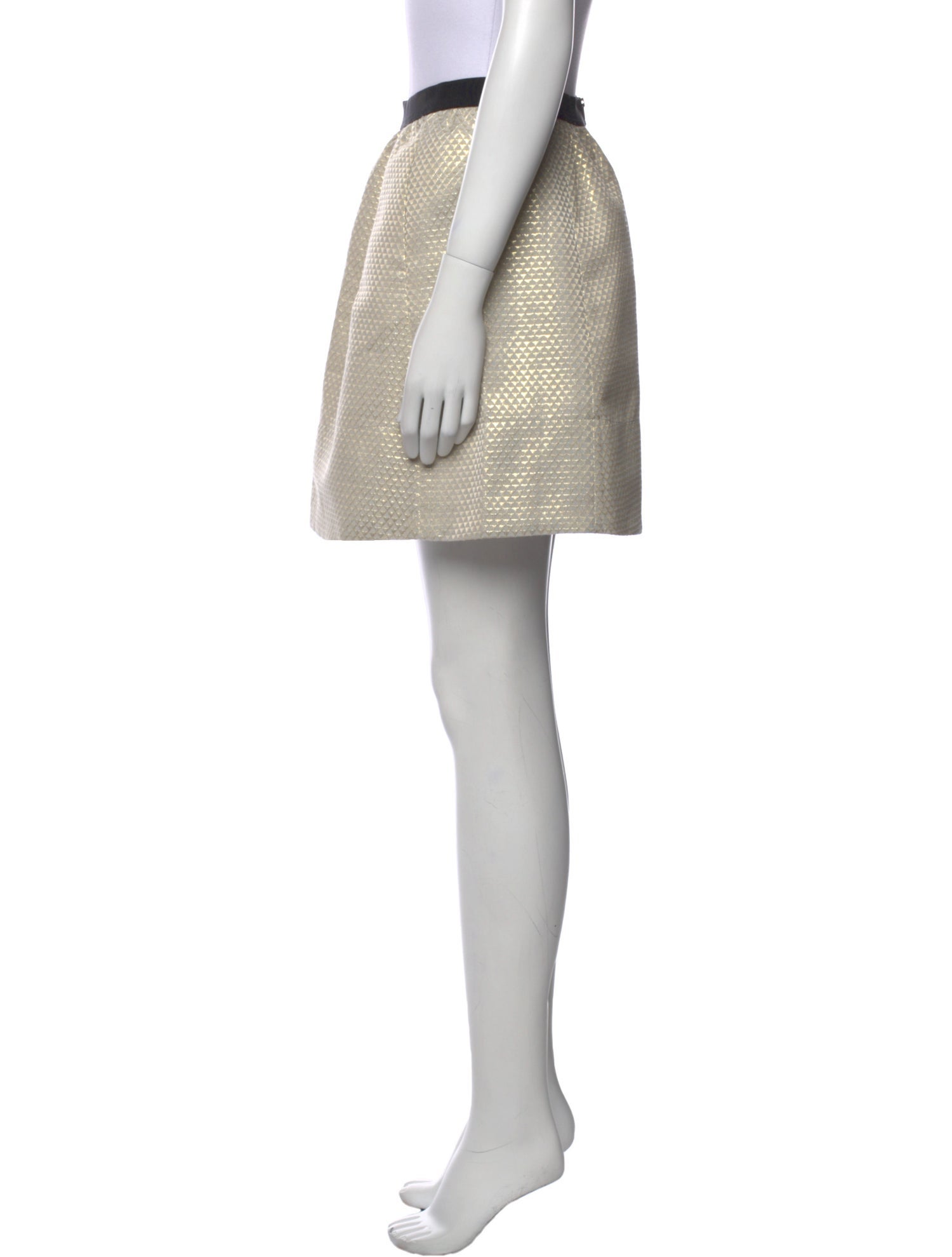 Ganni Grosgrain Trim Mini Skirt