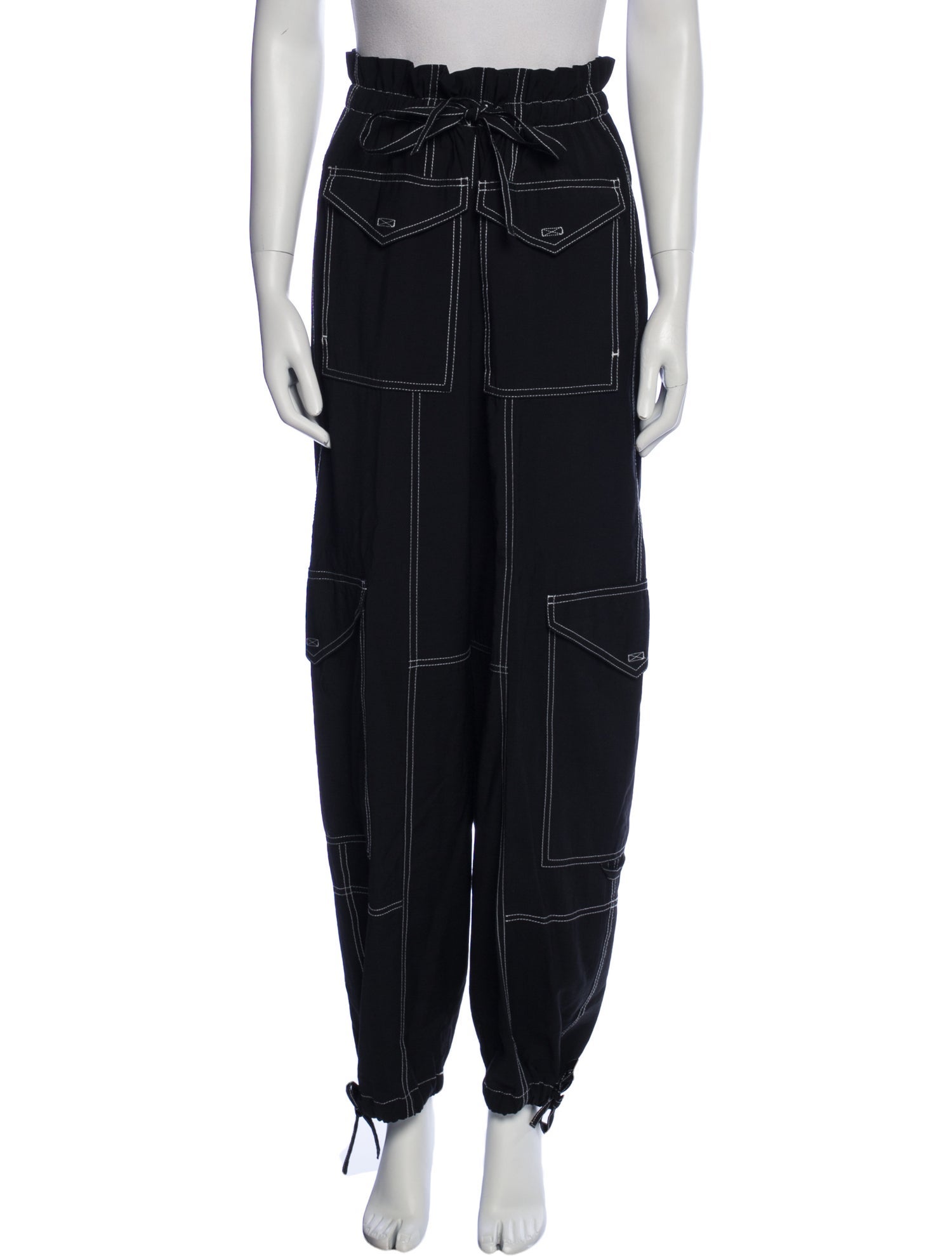 Ganni Printed Straight Leg Pants