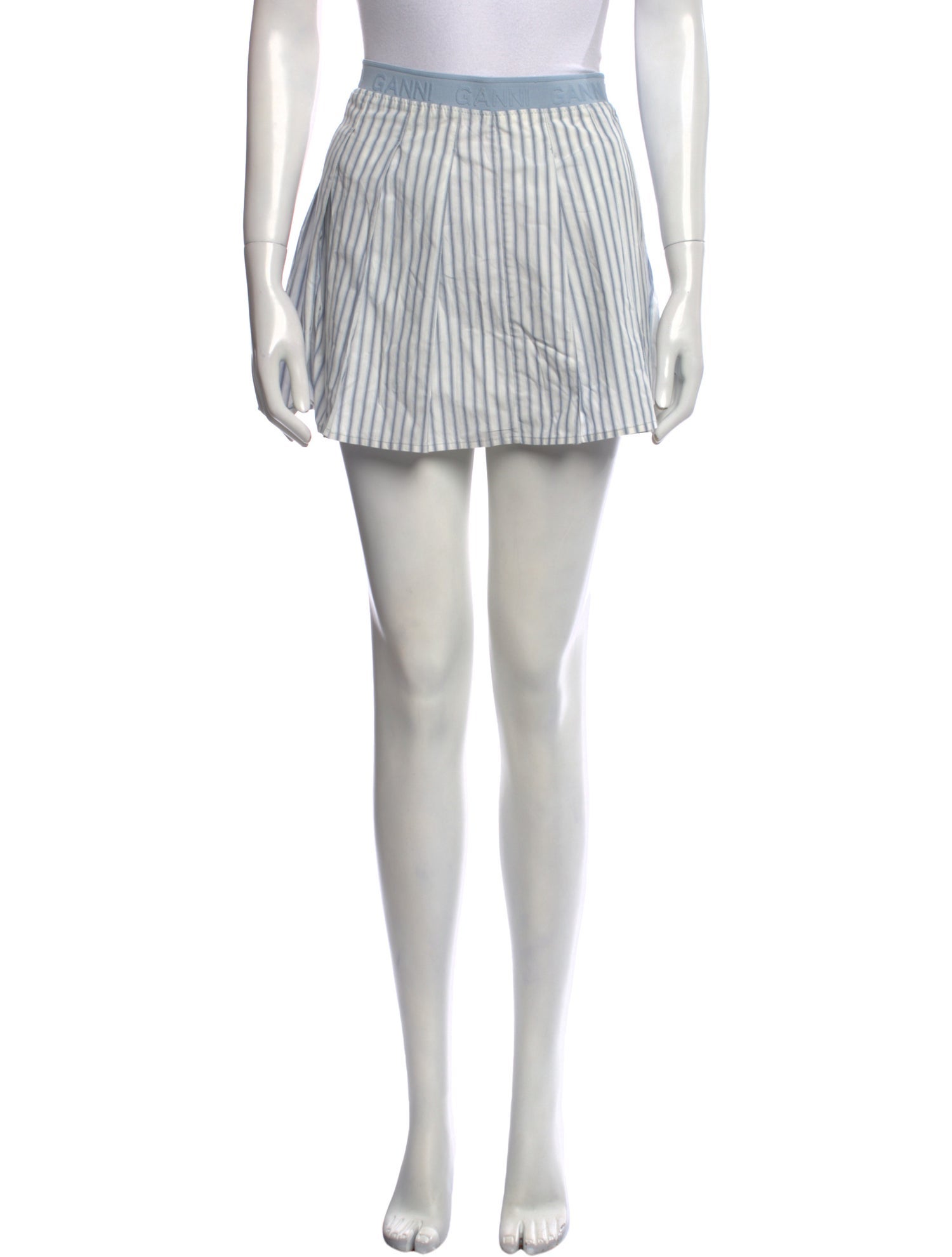 Ganni Striped Mini Skirt