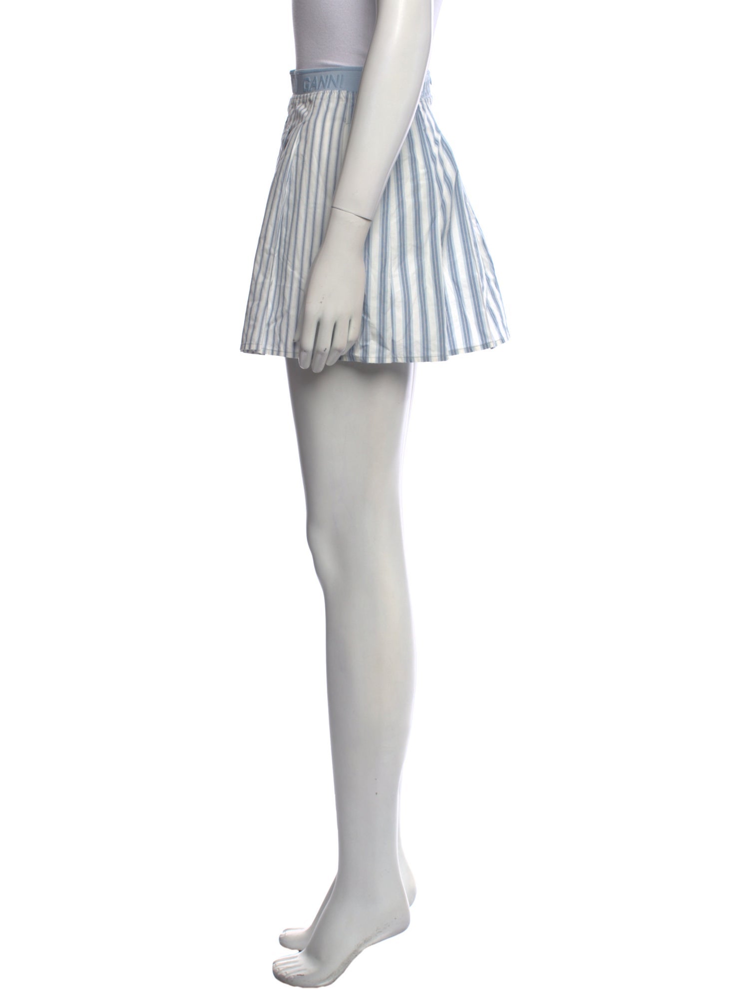 Ganni Striped Mini Skirt