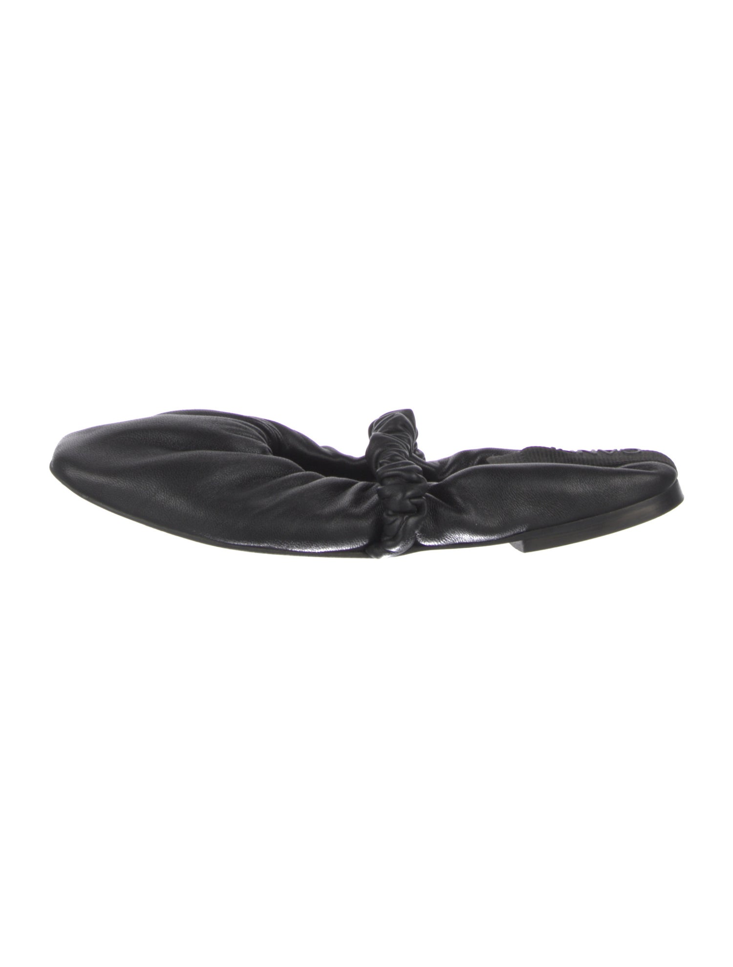 Ganni Leather Ballet Flats