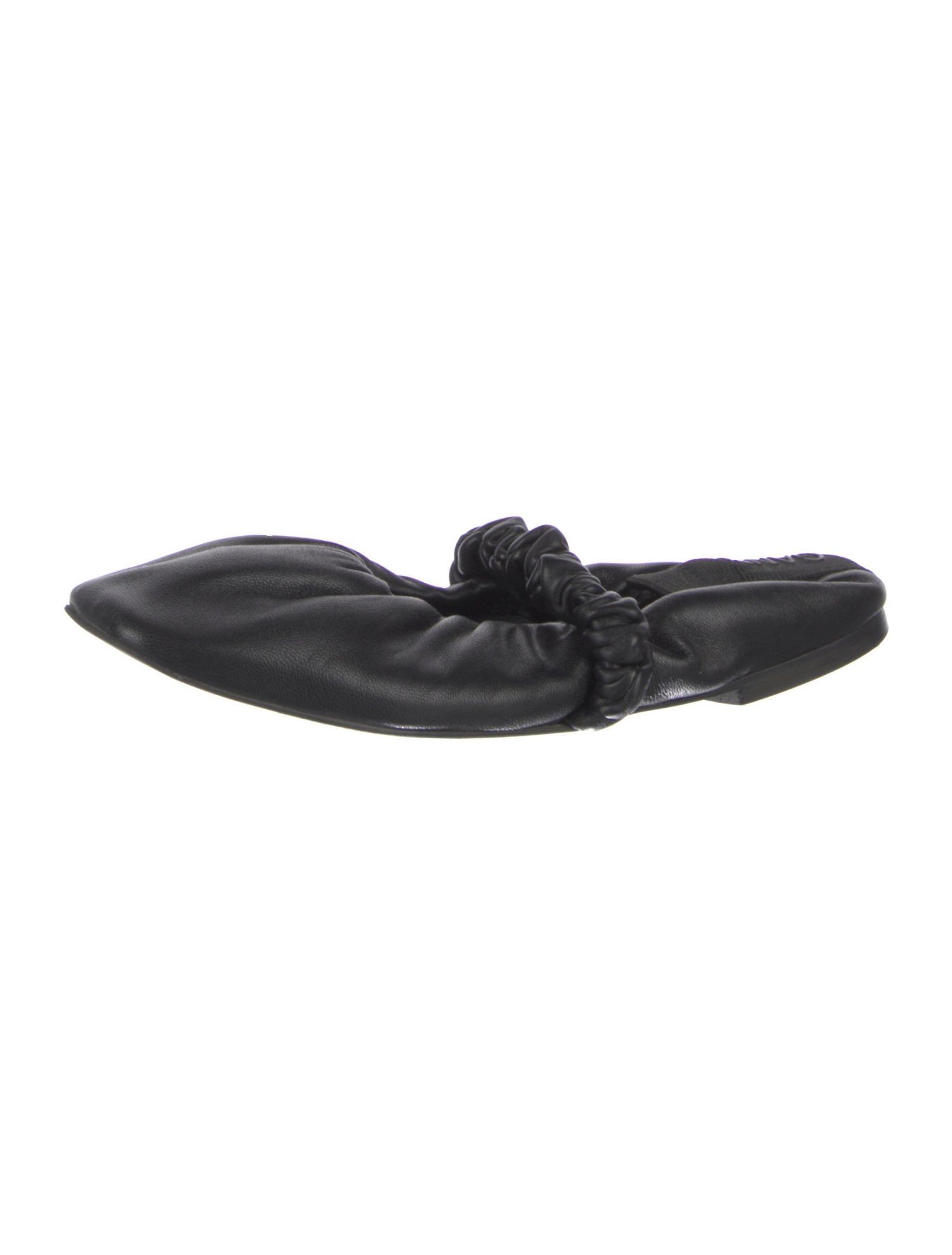 Ganni Leather Ballet Flats